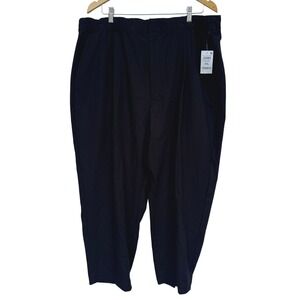 Mode of One Mens Relaxed-Fit Trousers Deep Black XXL 100194445MN‎ FA24 New